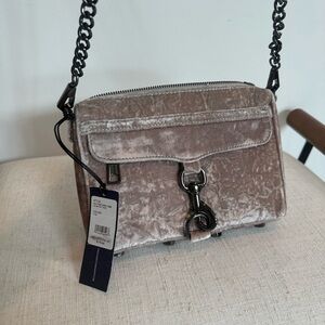 Rebecca Minkoff Velvet Crossbody Bag - purplish gray